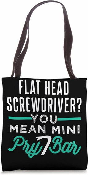 Pry Bar Car Mechanic Design For Automotives Tote Bag