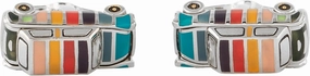 PS Paul Smith Men's 'Artist Stripe' Mini Cufflinks, Cyclist Stripe, One Size