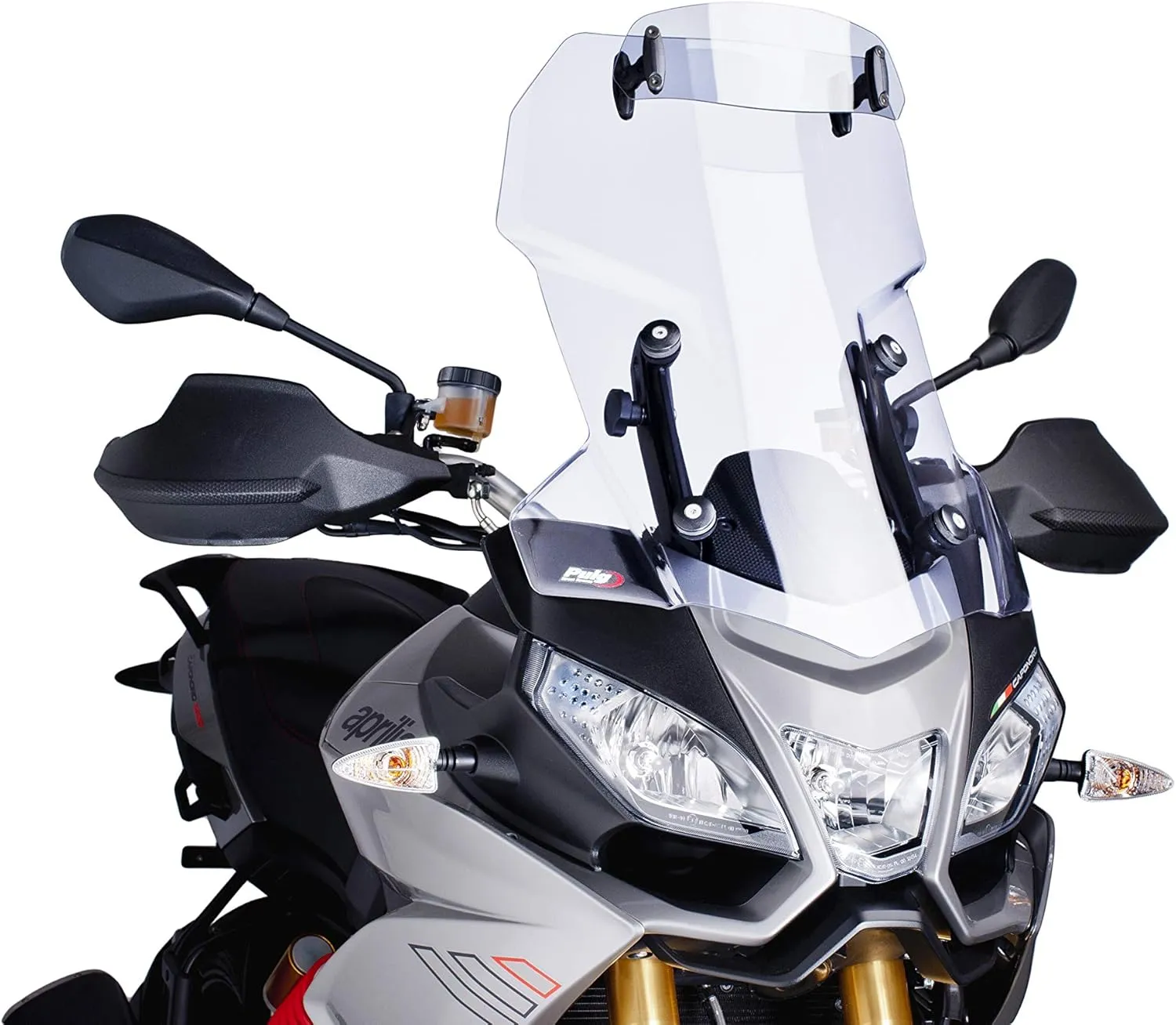 Puig 5852W Clear 250mm X 100mm Multi-Adjustable Visor with Template