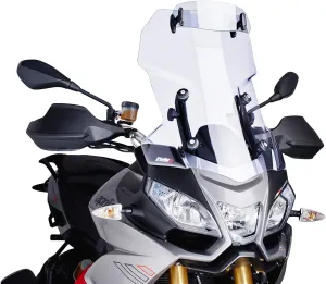 Puig 5852W Clear 250mm X 100mm Multi-Adjustable Visor with Template