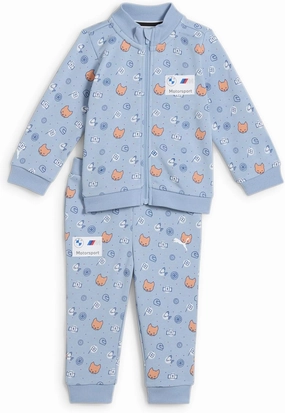 PUMA Unisex-Child BMW M Motorsport Jogger, Blue Wash All-Over-Print SS25, 3-6M