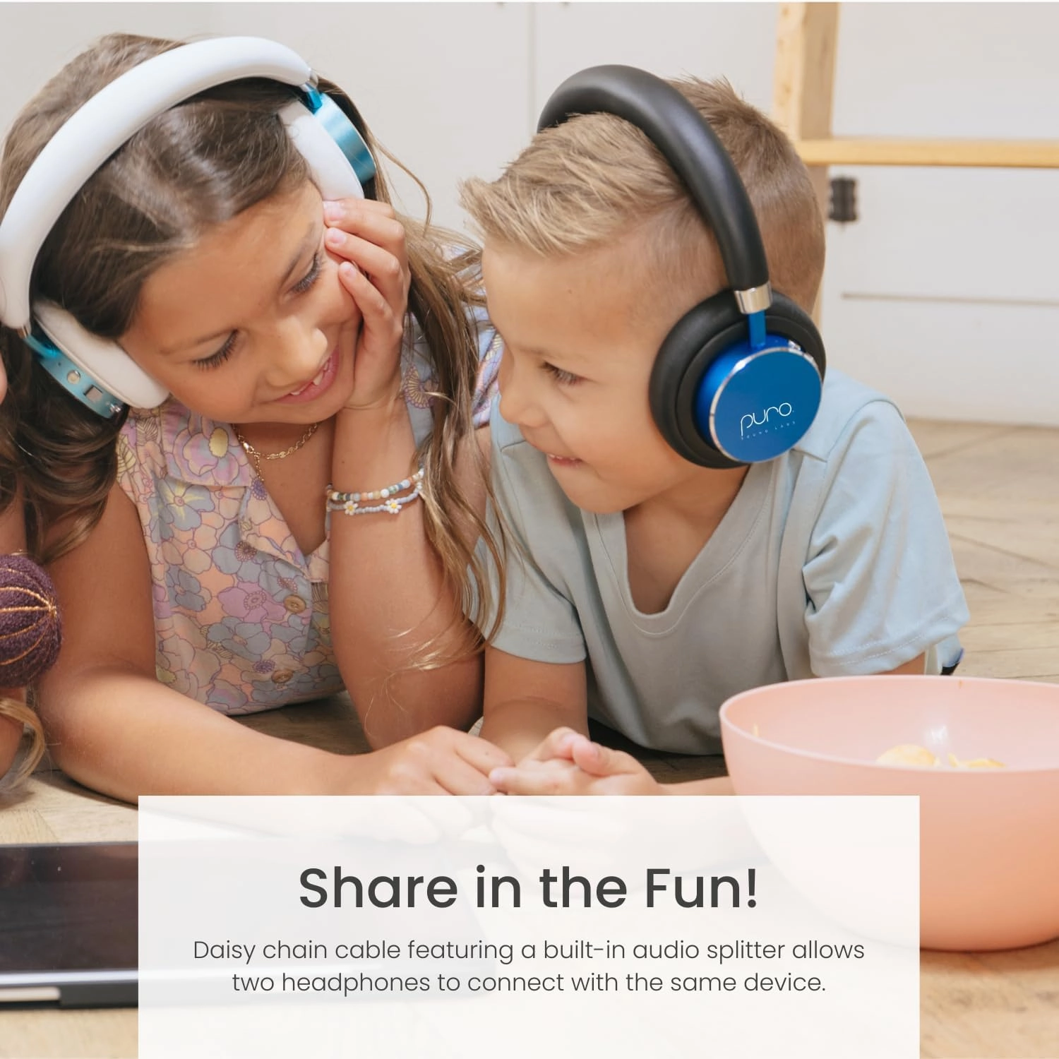 Puro Sound Labs BT2200s Plus Volume Limited Kids’ Bluetooth Headphones (Blue)