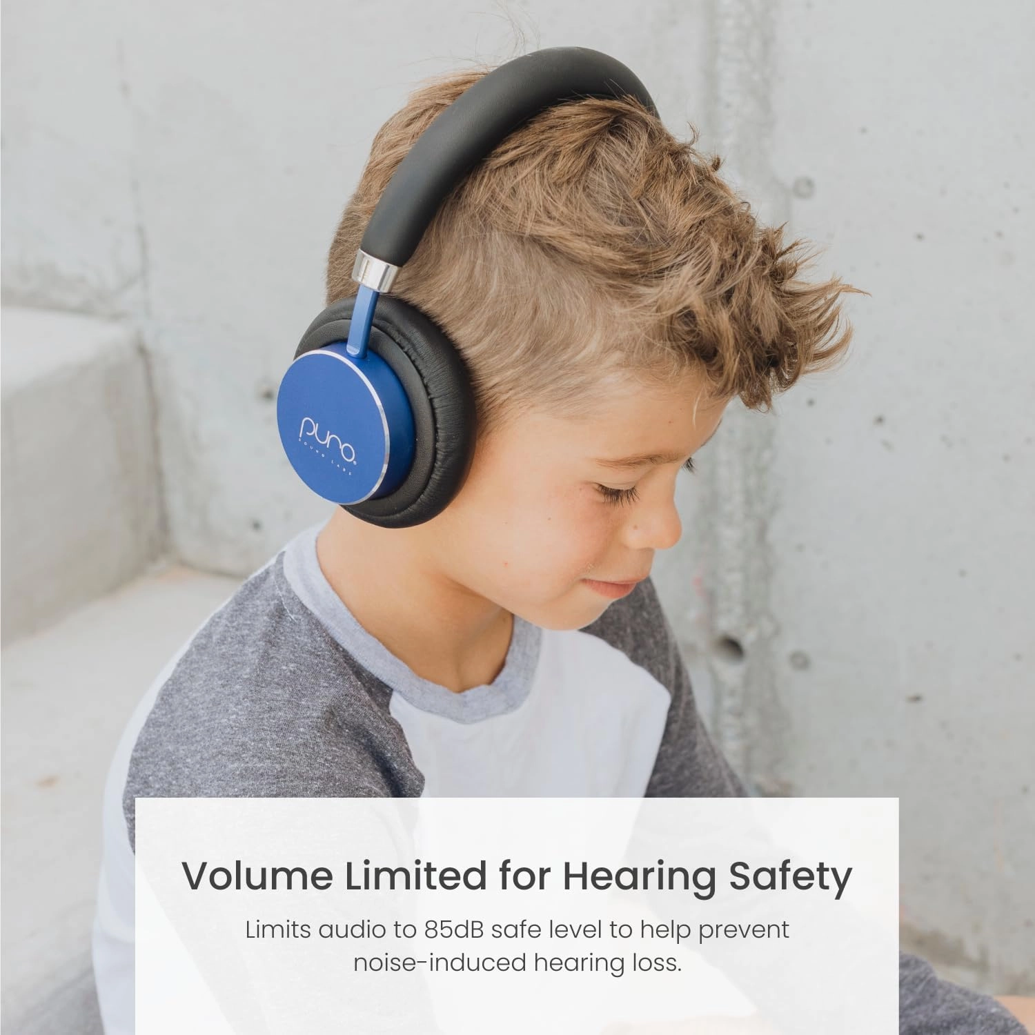 Puro Sound Labs BT2200s Plus Volume Limited Kids’ Bluetooth Headphones (Blue)