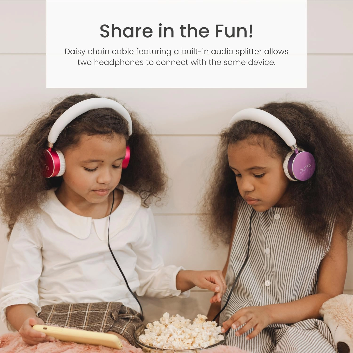 Puro Sound Labs BT2200s Plus Volume Limited Kids’ Bluetooth Headphones (Purple)