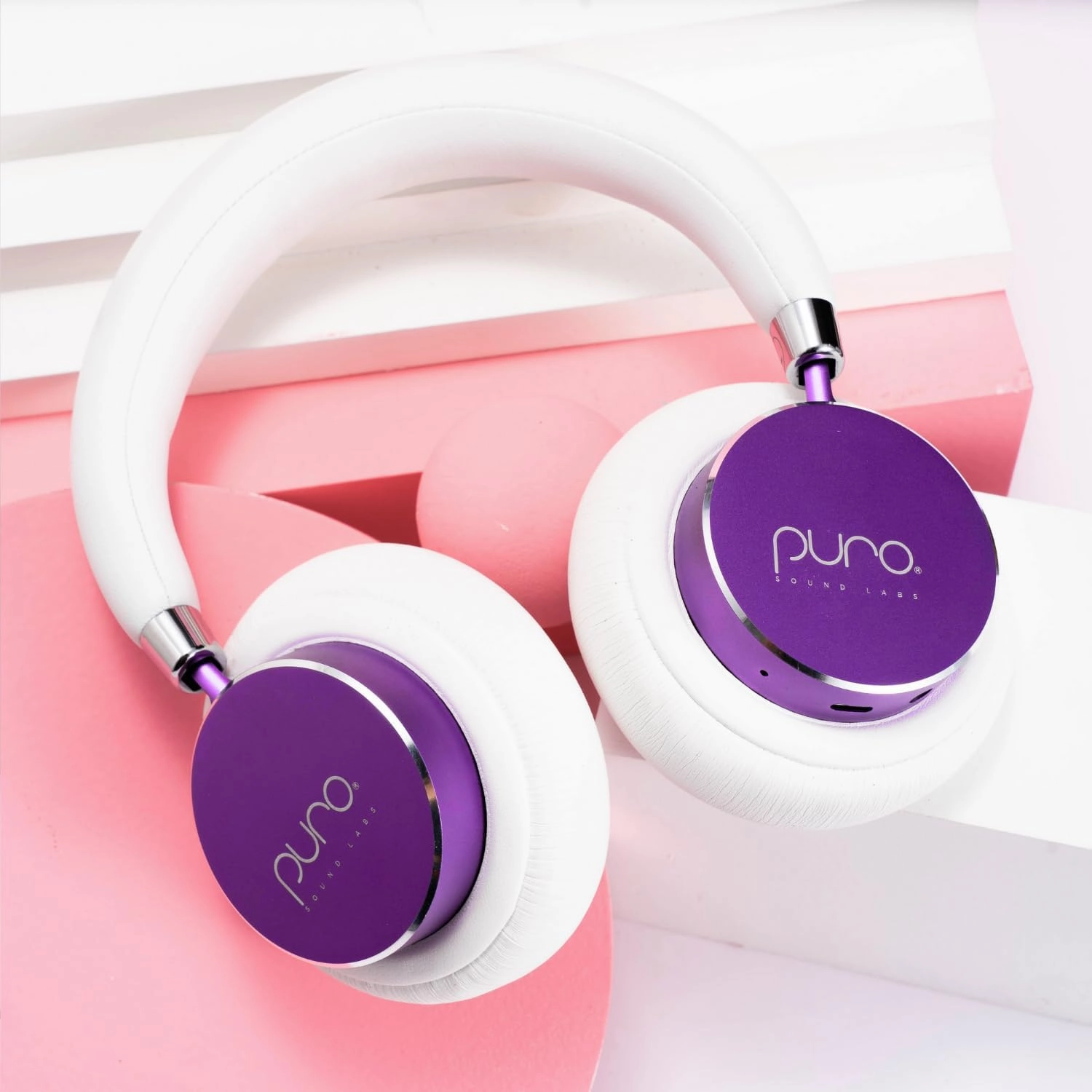 Puro Sound Labs BT2200s Plus Volume Limited Kids’ Bluetooth Headphones (Purple)