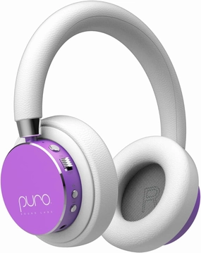 Puro Sound Labs BT2200s Plus Volume Limited Kids’ Bluetooth Headphones (Purple)