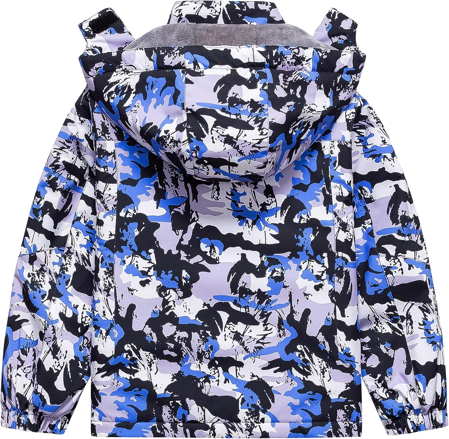 Pursky Boy's Waterproof Ski Jacket Kids Winter Snow Coats Fleece Raincoats Parka