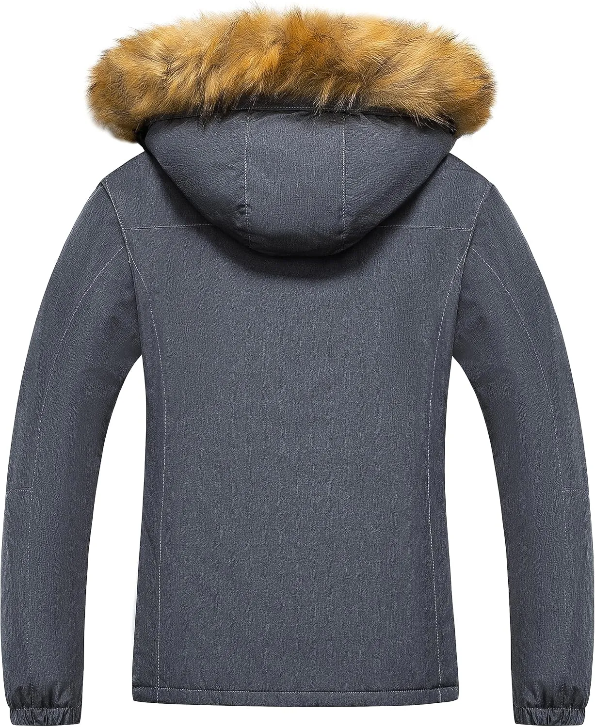 Pursky Women's Waterproof Ski Jacket Winter Snow Coats Fur Hooded Raincoat Parka