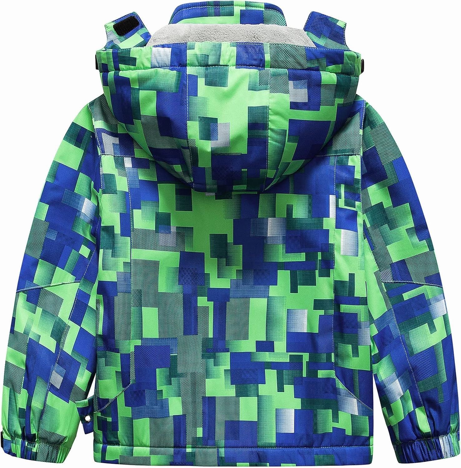 Pursky Boy's Waterproof Ski Jacket Kids Winter Snow Coats Fleece Raincoats Parka