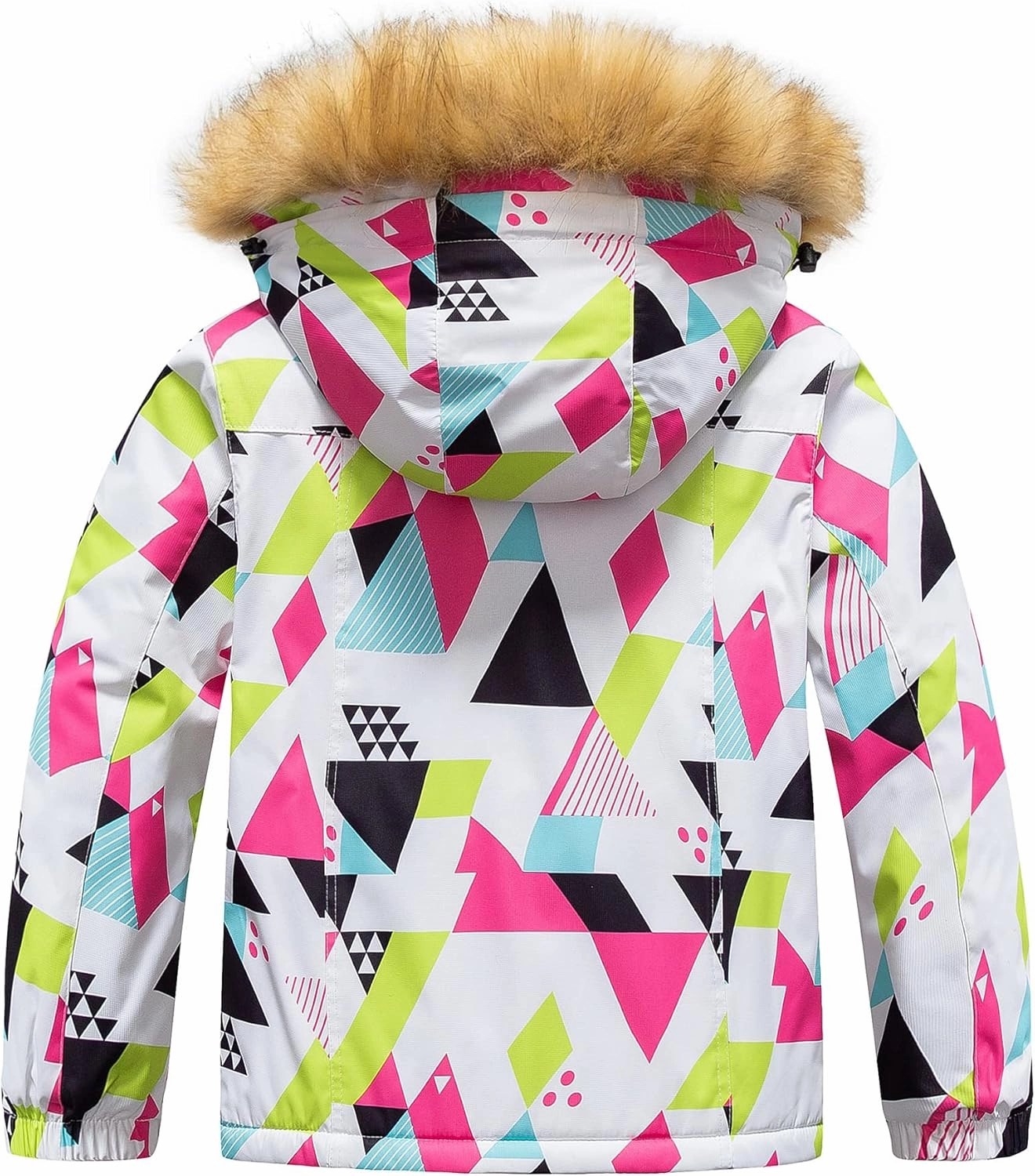 Pursky Girl's Waterproof Ski Jacket Kids Winter Snow Coats Fleece Raincoat Parka