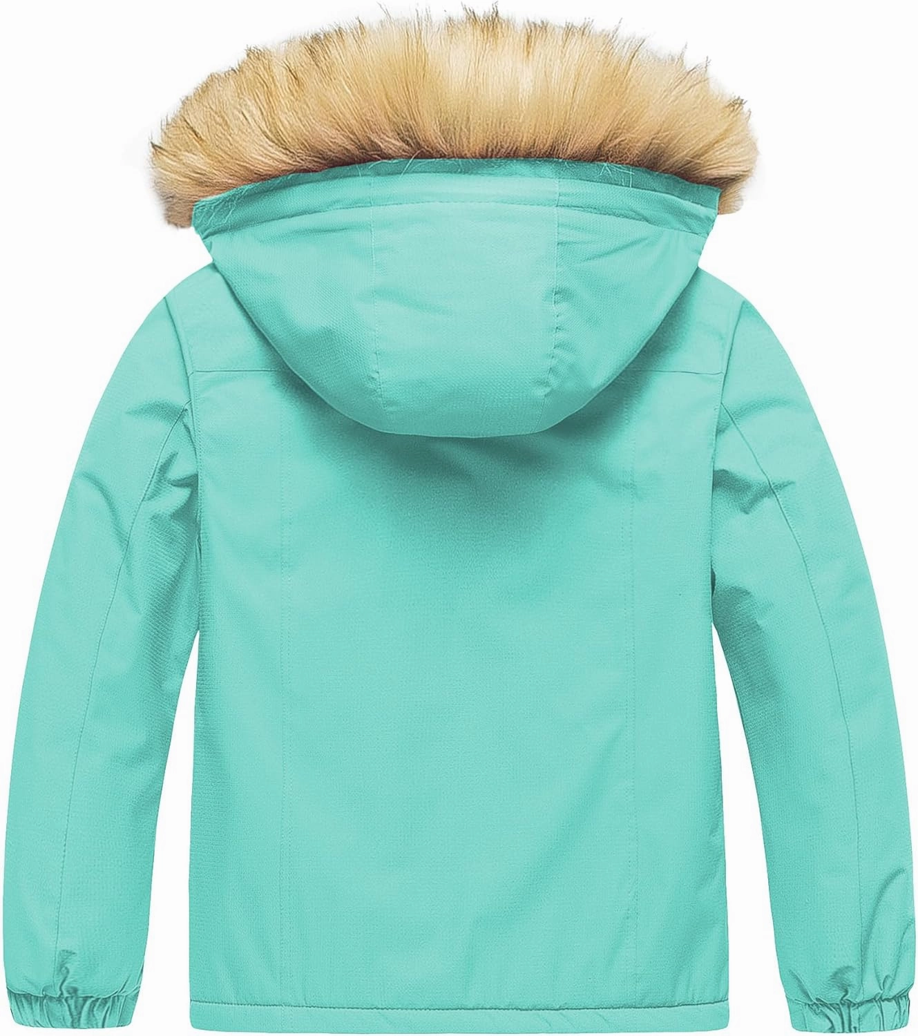 Pursky Girl's Waterproof Ski Jacket Kids Winter Snow Coats Fleece Raincoat Parka