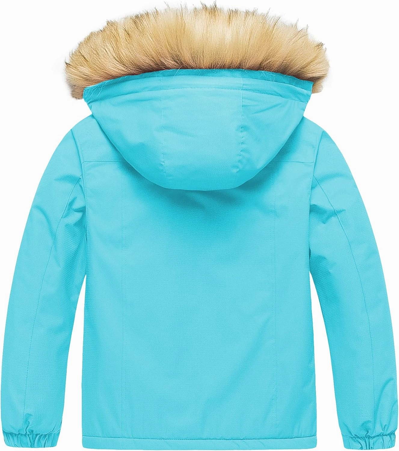 Pursky Girl's Waterproof Ski Jacket Kids Winter Snow Coats Fleece Raincoat Parka
