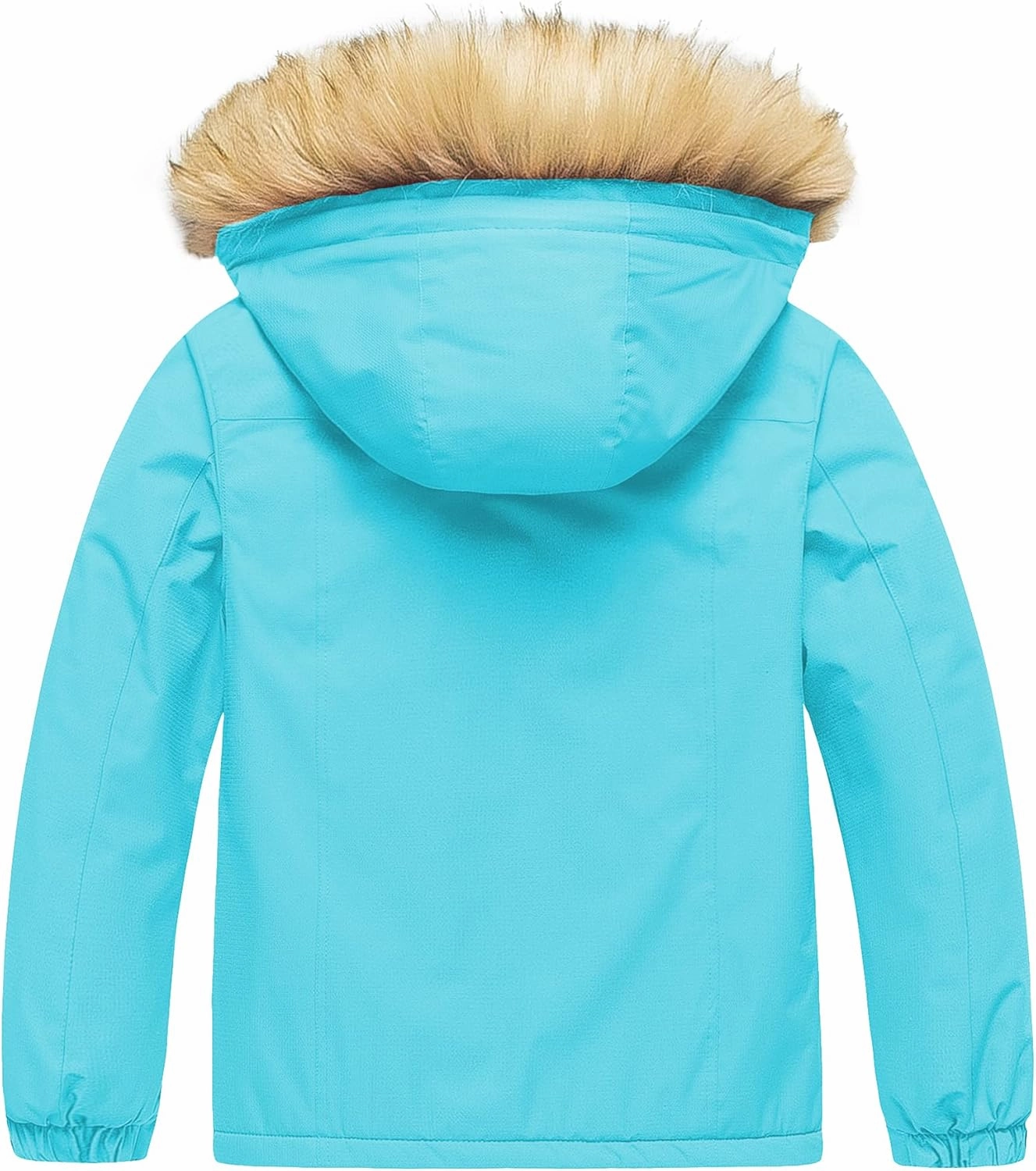 Pursky Girl's Waterproof Ski Jacket Kids Winter Snow Coats Fleece Raincoat Parka