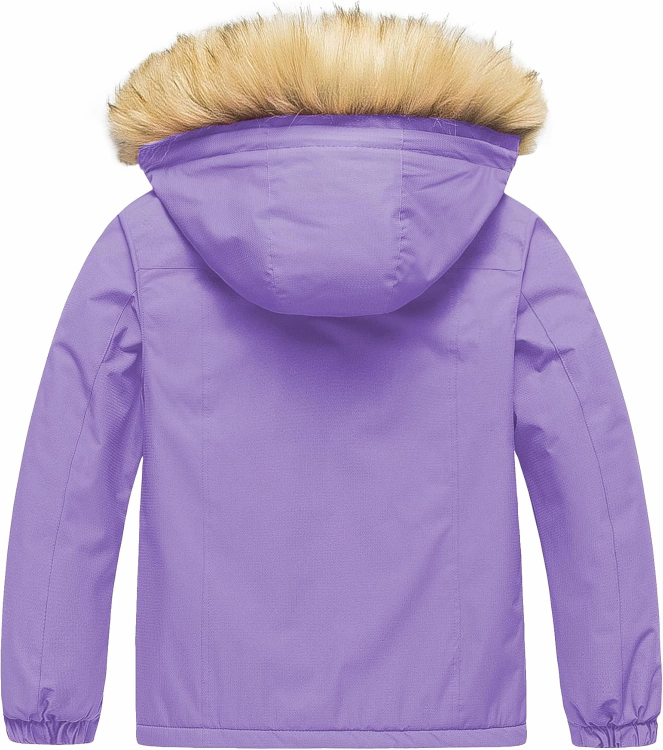 Pursky Girl's Waterproof Ski Jacket Kids Winter Snow Coats Fleece Raincoat Parka