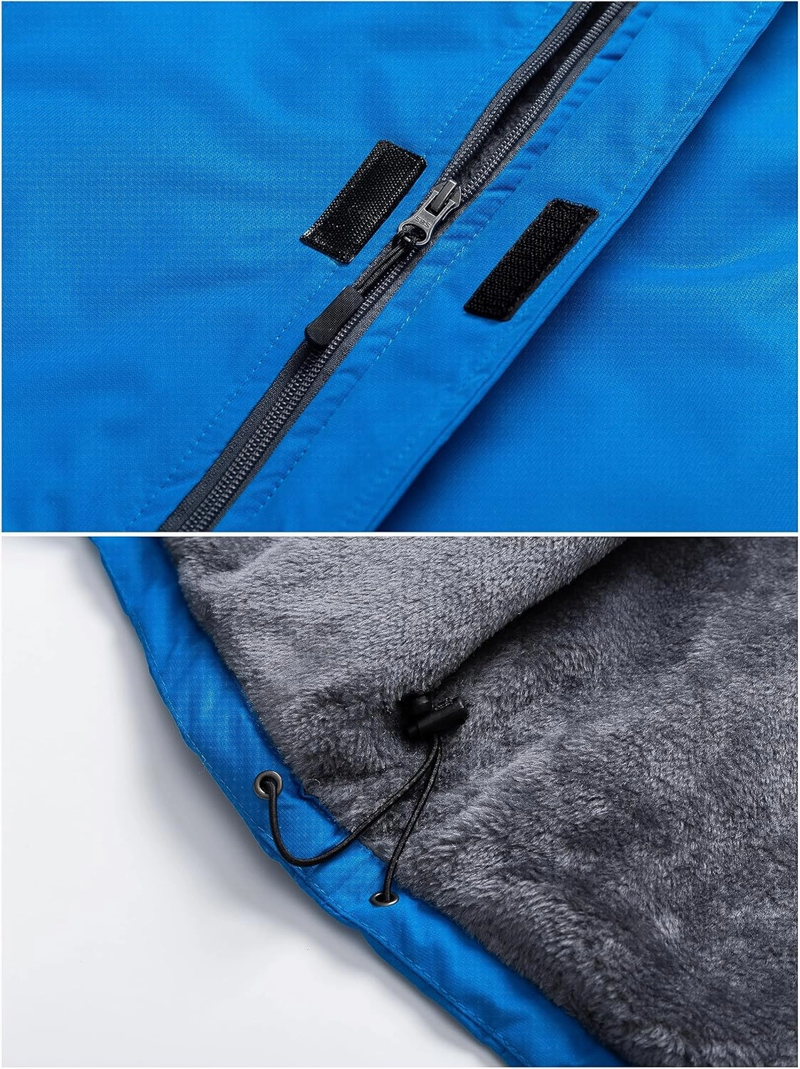 Pursky Men's Waterproof Ski Jacket Winter Snow Coats Fur Hooded Raincoats Parka