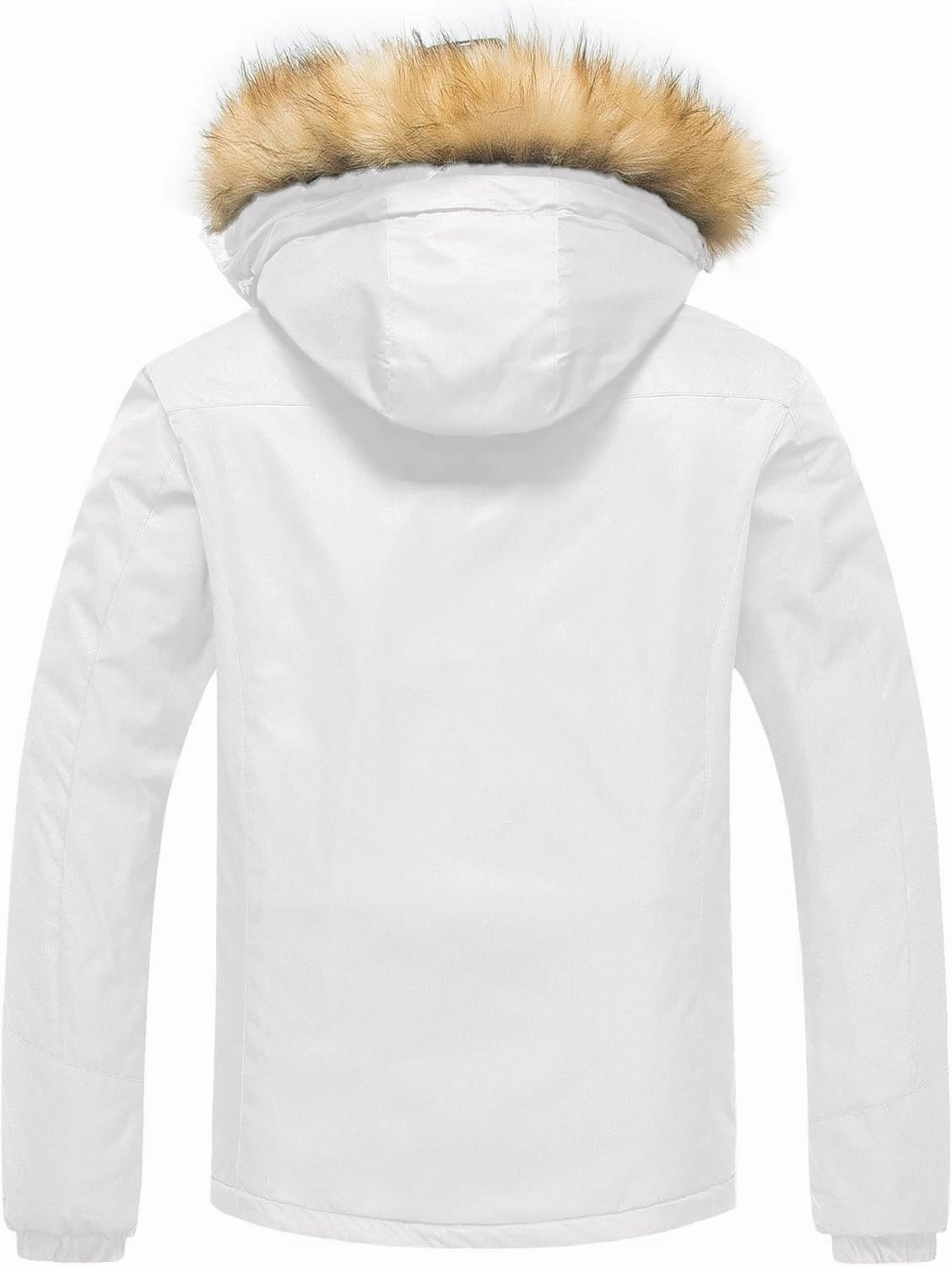 Pursky Men's Waterproof Ski Jacket Winter Snow Coats Fur Hooded Raincoats Parka