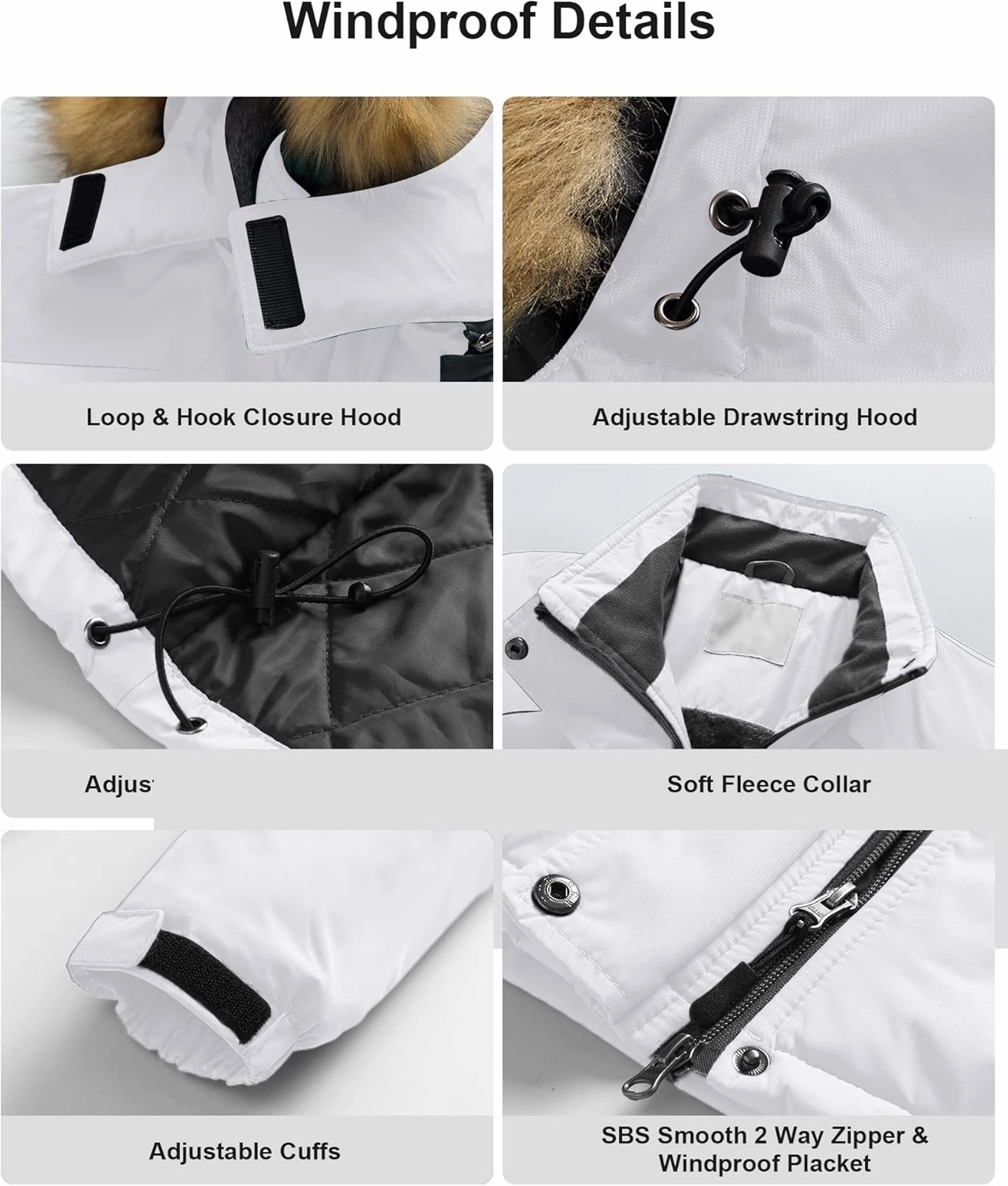 Pursky Women's Waterproof Ski Jacket Winter Snow Coats Fur Hooded Raincoat Parka