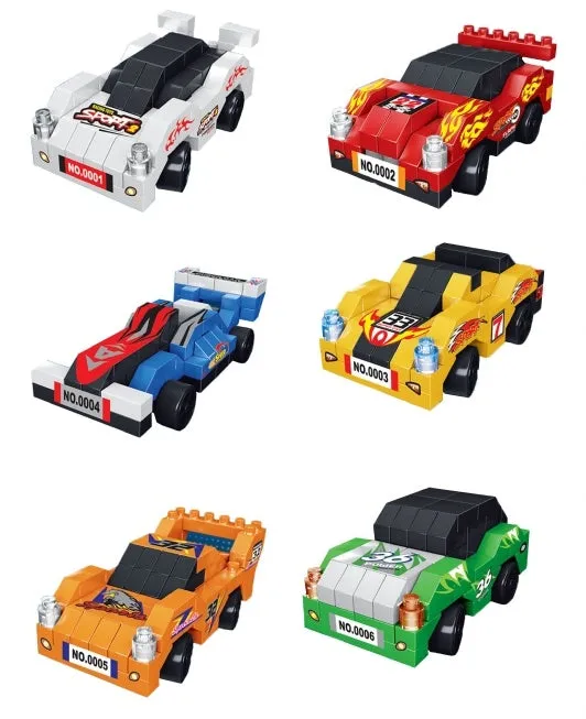 Racing Car Mini Building Block Brick Kit