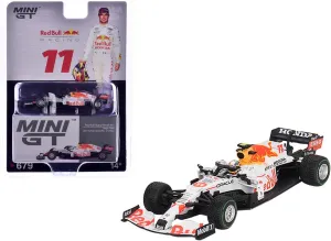 Racing RB16B #11 Sergio Perez 3rd Place Turkish GP (2021) Limited Edition 1/64 Diecast Model Car by Mini GT MGT00679