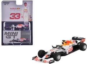 Racing RB16B #33 Max Verstappen 2nd Place Turkish GP (2021) Limited Edition 1/64 Diecast Model Car by Mini GT MGT00680