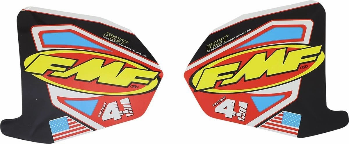 Racing - Parts FMF Factory 4.1 Blue Mini Exhaust Muffler Decal (014851), black