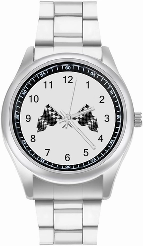 Racing Square Flag Casual Wrist Watches for Men Classic Business Dress Watch Big Face for Work Gym