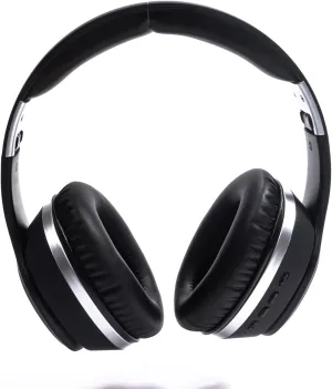 RadioShack Noise-Cancelling Over-Ear Headphones, Wireless Bluetooth Headphones with 400MAH Battery, Black