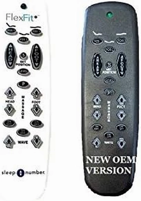 Raven Black Version Replacement Remote Compatible with Sleep Number Flex Fit, Flex Fit Plus, or Precision Comfort