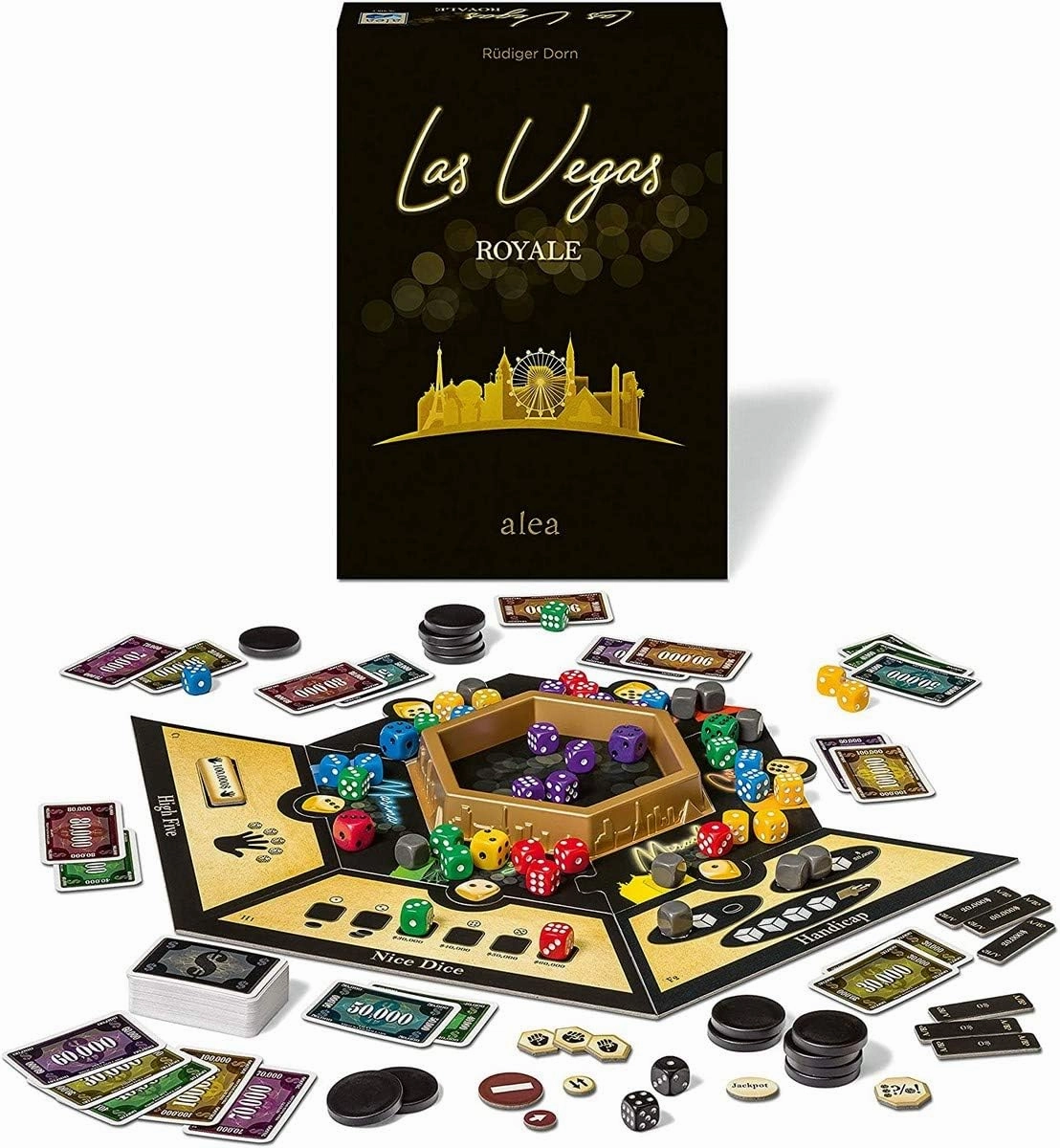 Ravensburger Las Vegas Royale Strategy Board Game for Ages 8 & Up - 20th Anniversary Edition Alea