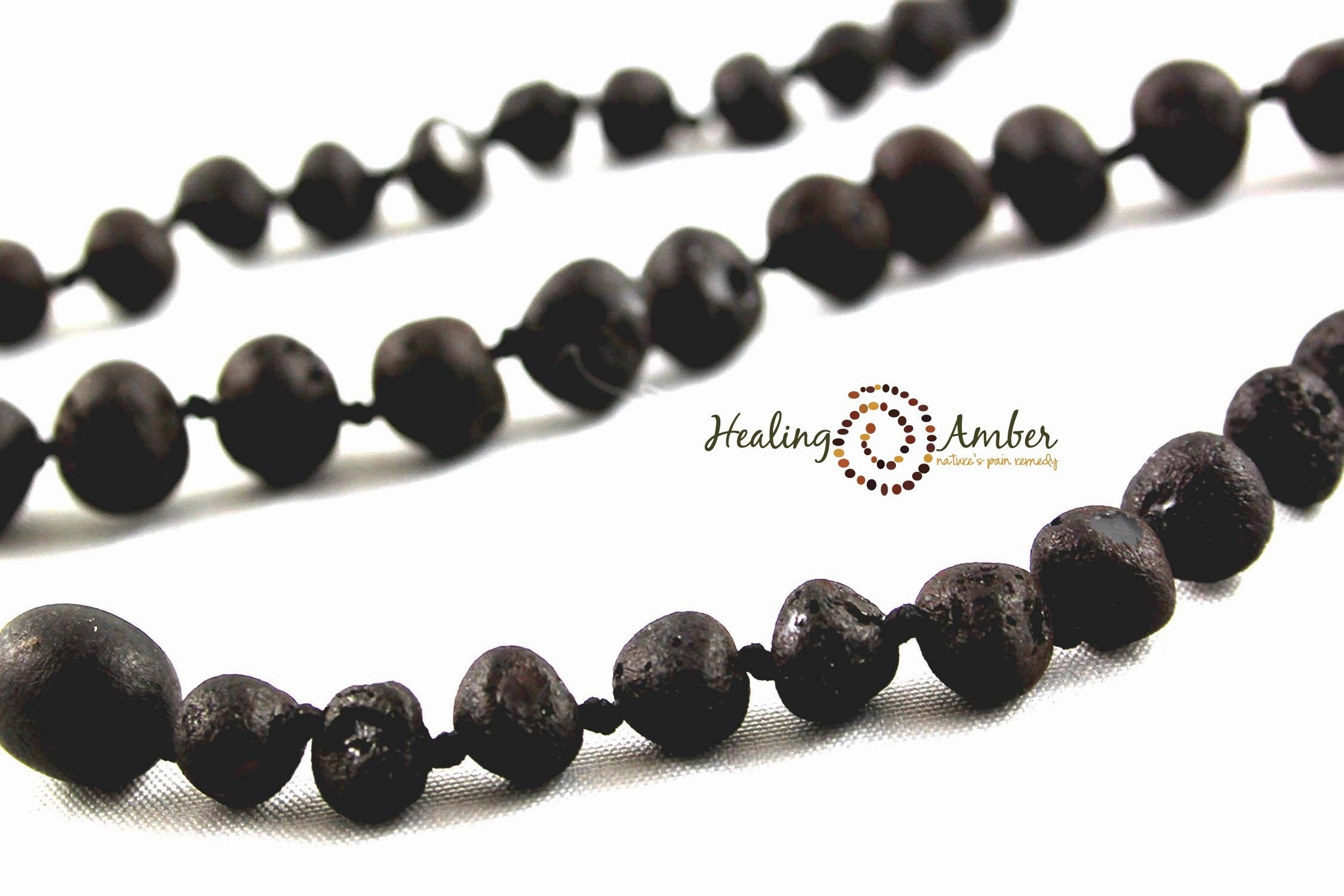 Raw Baltic Amber Teething Necklace - 11 inch