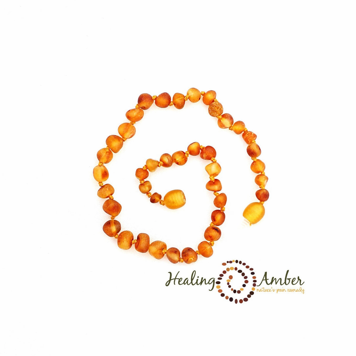 Raw Baltic Amber Teething Necklace - 11 inch