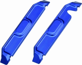 RC Aluminum Chassis Left and Right Edge Side Guard Parts for Traxxas Mini Maxx Monster Truck-107154-1 (Blue)
