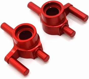 RC Car Upgrade Part for 1/28 for Mini-Q for Racing Car Drift Metal Upgrade Modified Rear Steering Cup Remote Control Track Car Upgrade Parts Accessories(Red)