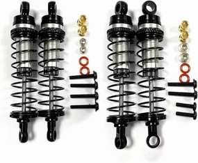 Rc Shock Absorber For Losi For Mini-T 2.0 1/16 For Mini-B 1/18 Metal Front And Rear Shock Absorber Damper Black RC Truck Car Upgrades Parts Replacement Use