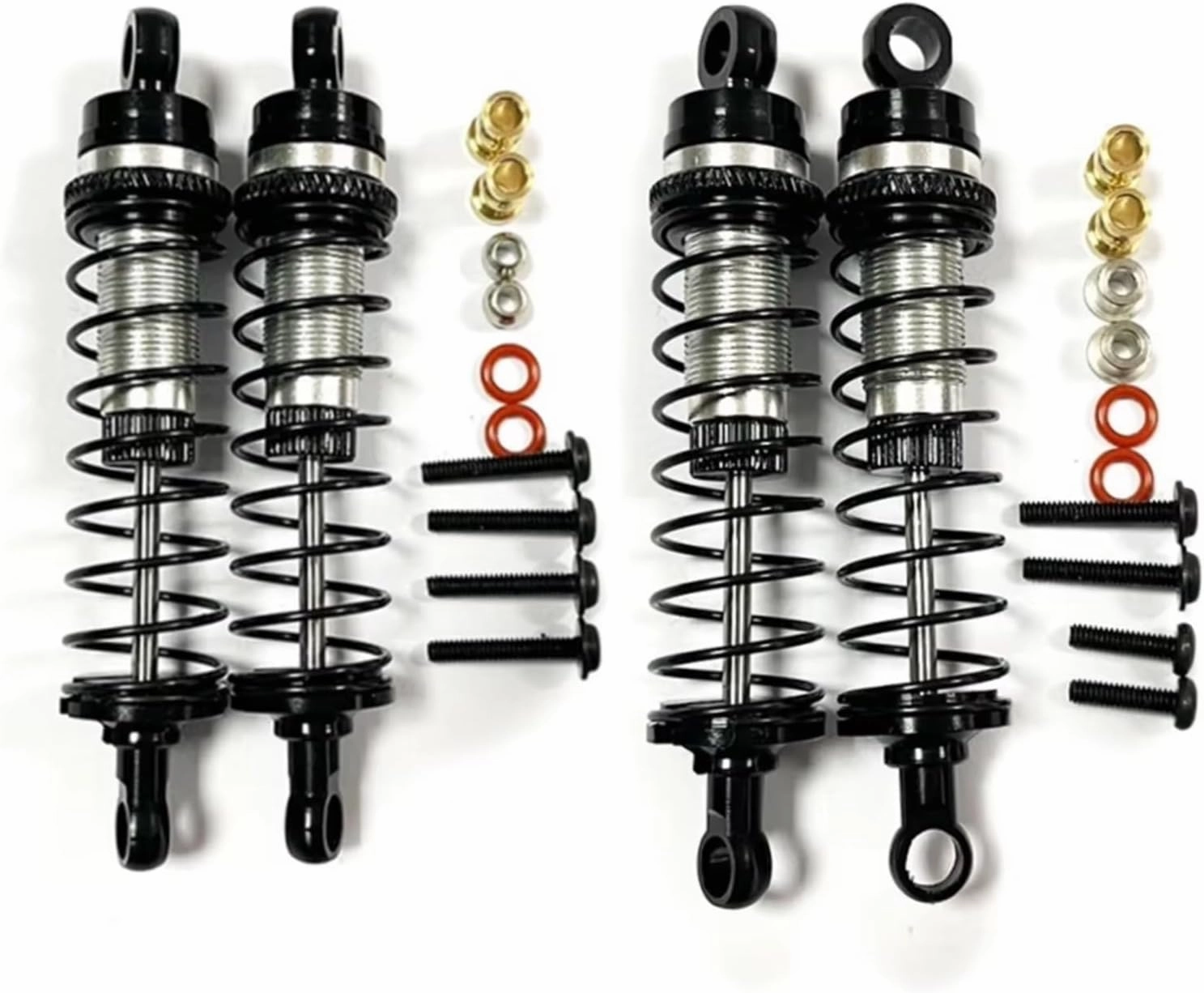 Rc Shock Absorber For Losi For Mini-T 2.0 1/16 For Mini-B 1/18 Metal Front And Rear Shock Absorber Damper Black RC Truck Car Upgrades Parts Replacement Use