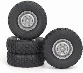 RC Wheel Tire Compatible with MN D90 MN98 M S for WPL C14 C24 C34 B14 B24 for LDRC P06 RC Car Upgrade Parts Accessories 4Pcs 72mm Soft Tire Wheel