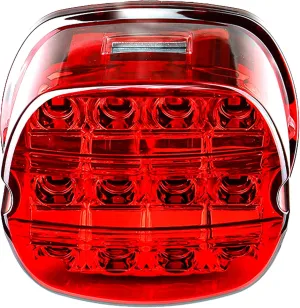 Red Dyna Led Tail light compatible with road king Classic/ultra/Fatboy,FLSTFB/Heritage Softail Classic/Wide Glide/2008 road glide/Electra Glide(not fit 1999 Heritage)