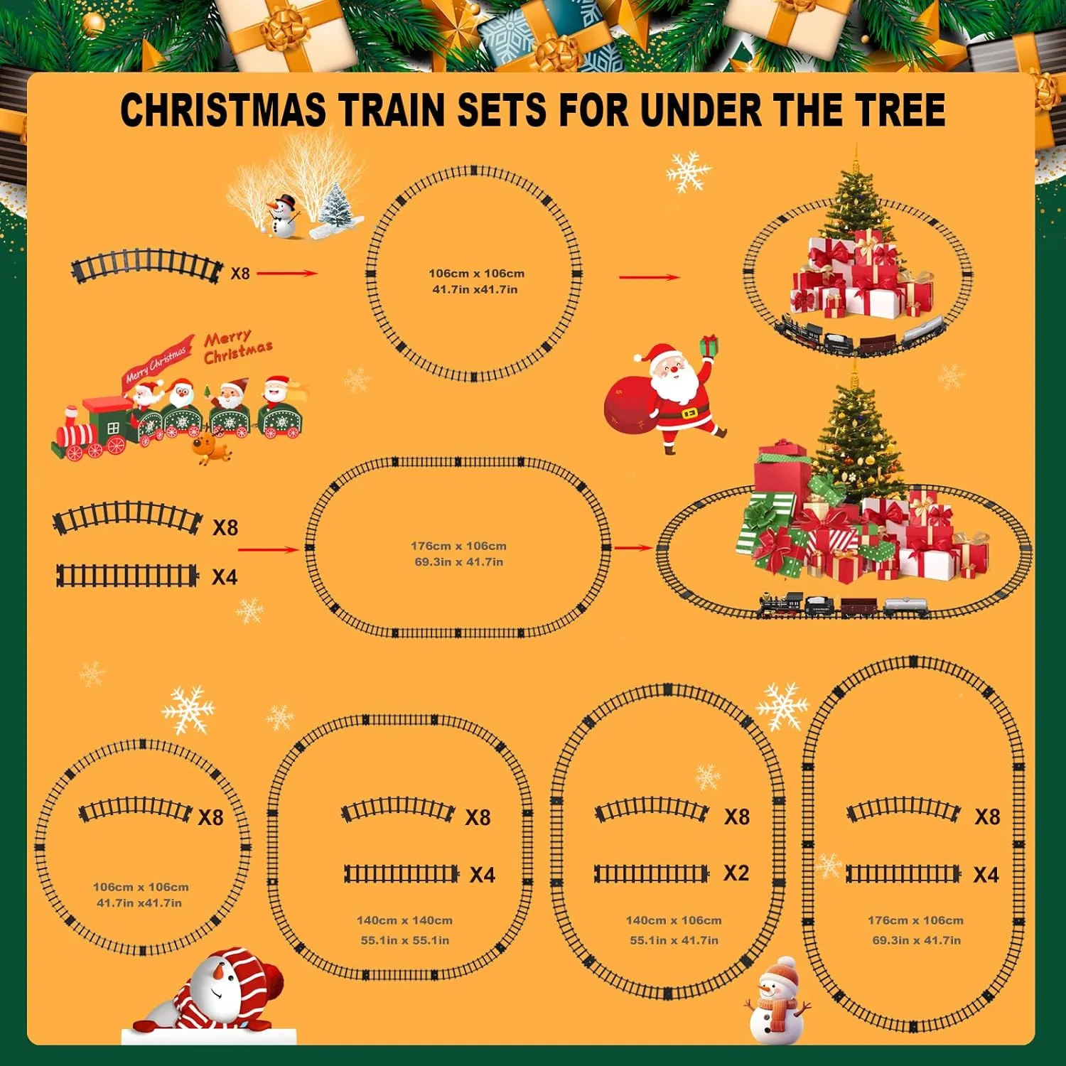 Remote Control Train Set for Kids Electric Steam Engine Locomotive, Oil Tank Train, Cargo Cars & Tracks, Realistic Smoke,Sounds & Lights, Rechargeable Birthday Gifts for Boys Girls 3 4 5 6 7  … …