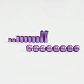 Replacement Part For Stabilizer Ball Cap 3/6/12mm Aluminum Spacer Set For 1/32 Scale Mini 4WD Racing Car Model 15473 95206 - (Color: Azure)