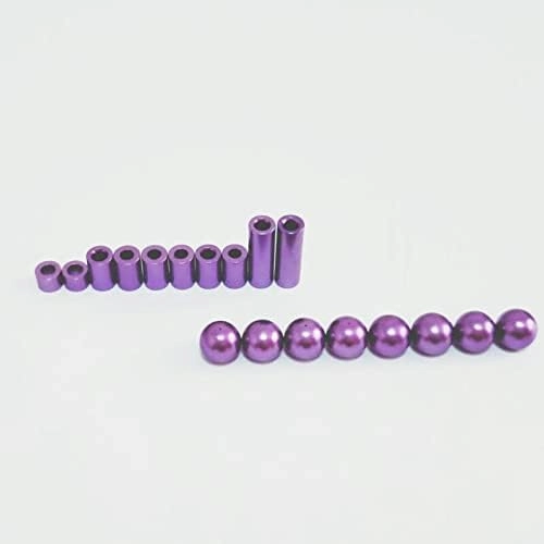 Replacement Part For Stabilizer Ball Cap 3/6/12mm Aluminum Spacer Set For 1/32 Scale Mini 4WD Racing Car Model 15473 95206 - (Color: Azure)