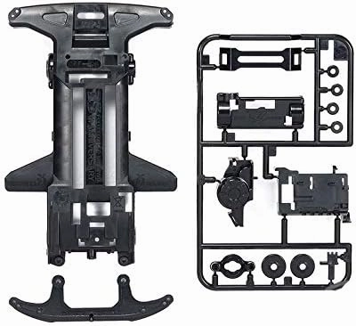 Replacement Part For Super TZ-X Reinforced Chasis Black Fully Cowled Mini 4WD 25th ANNIV. 95127 TZX Chassis For Mini 4WD Racing Car Model