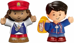 Replacement Parts for Little People Playset - Fisher-Price Playset FPM58 & DYP25 ~ Friendly Passengers Train ~ Replacement Figures Conductor Kathy and Passenger Ryan