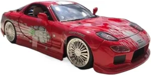 Resin Car Models Kit 1 24 Fit for Mazda RX-7 Alloy Car Model Diecast Metal Simulation Classic Adult Ornaments Collection Display