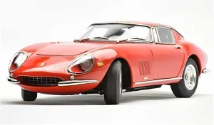 Resin Car Vehicle Model Fit for Ferrari 275 GTB 1966 1 18 Alloy Simulation Classic Sports Car Model Collectibles Souvenir Display Festive Deluxe Gift