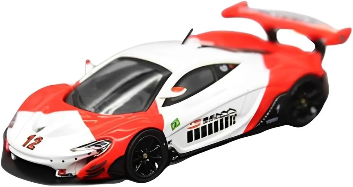 Resin Car Vehicle Model Fit for McLaren MP4-4 Senna 1988 1 64 Alloy Supercar Model Classic Miniature Vehicle Collection Display Festive Deluxe Gift
