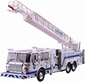 Resin Car Vehicle Model 1 43 Ladder Fire Truck Engineering Vehicle Alloy Car Model Collectibles Boutique Decoration Gift Toy Festive Deluxe Gift