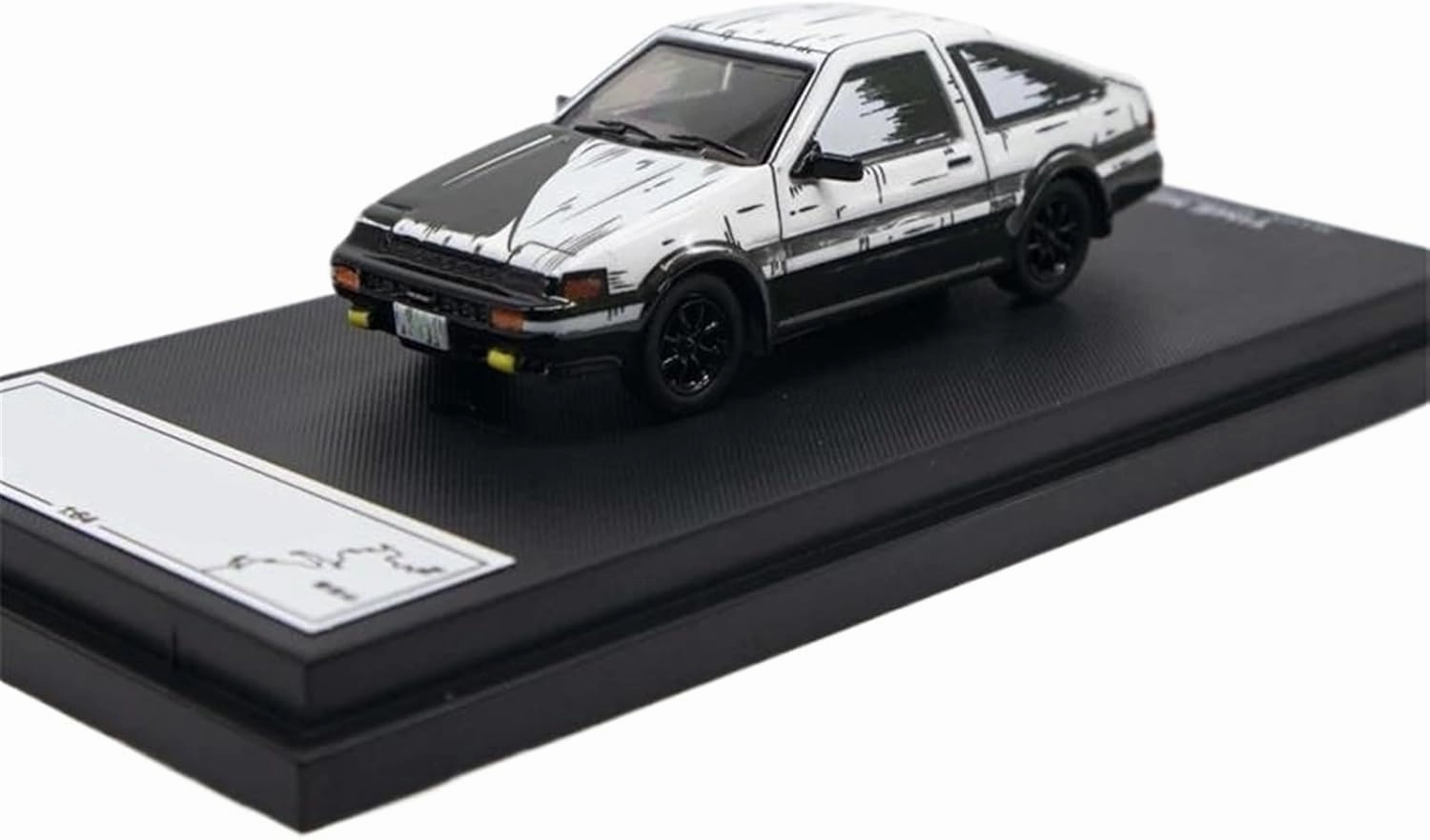 Resin Car Vehicle Model 1 64 Fit for Initial D Cartoon Painting AE86 /Mazda RX-7 Diecast Model Car Ornament Finished Car Model Festive Deluxe Gift (Color : B), ZMAOAZ200510103