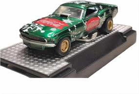 Resin Car Vehicle Model Fit for Ford Mustang 1969 1 64 Commemorative Edition Racing Car Snowflake Livery Limited Edition Festive Deluxe Gift