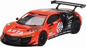 Resin Car Vehicle Model Fit for Honda NSX GT3 EVO22#55 ARTA 2022 1 64 Alloy Car Model Scale Vehicle Toy Souvenir Collection Festive Deluxe Gift