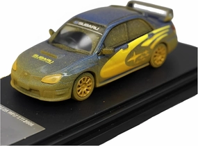 Resin Car Vehicle Model Fit for Impreza 2nd Generation WRX STI 1 64 Alloy Roadster Car Models Toy Souvenir Decoration Collection Festive Deluxe Gift (Color : A)
